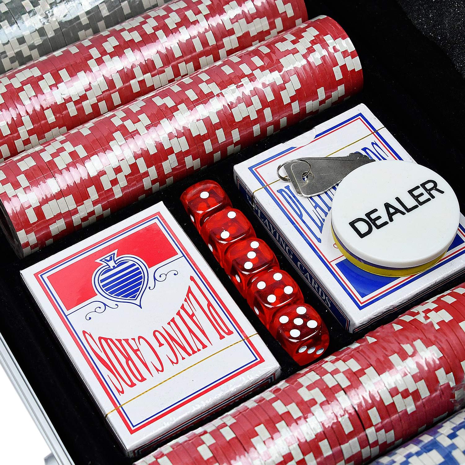 Detalle 2 de UISEBRT Pokerkoffer Set 500 Chips