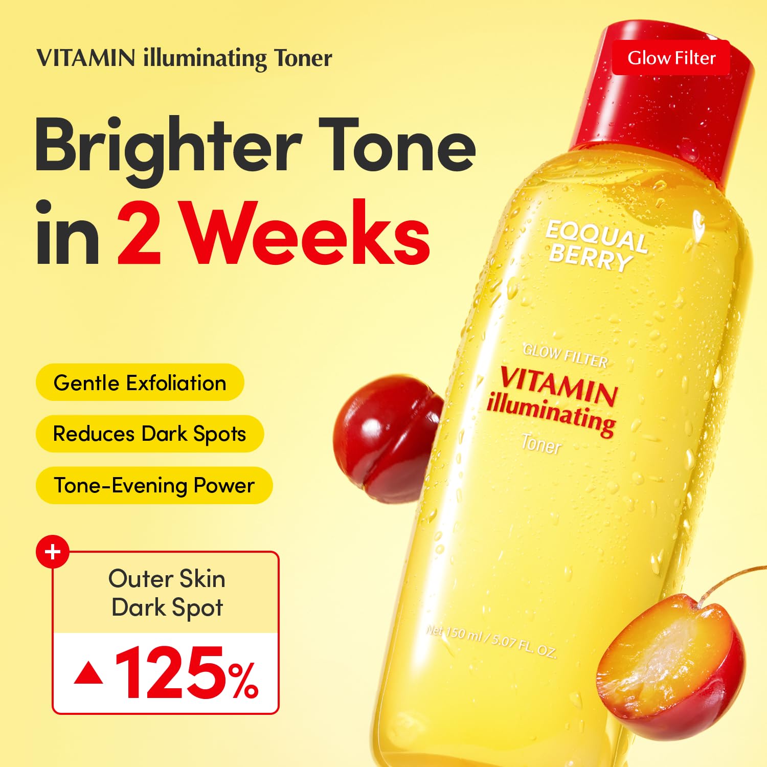 Detalle 2 de EQQUALBERRY Vitamin Illuminating Toner 150ml