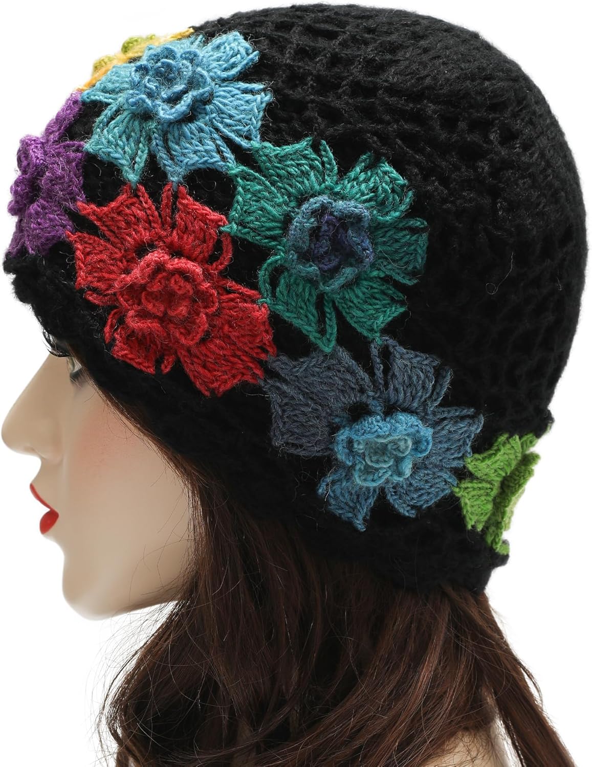 Thumbnail 3 de ZLYC Damen Winter Vintage Wolle Strickmütze Beanie Bowler Hut im Cloche-Stil