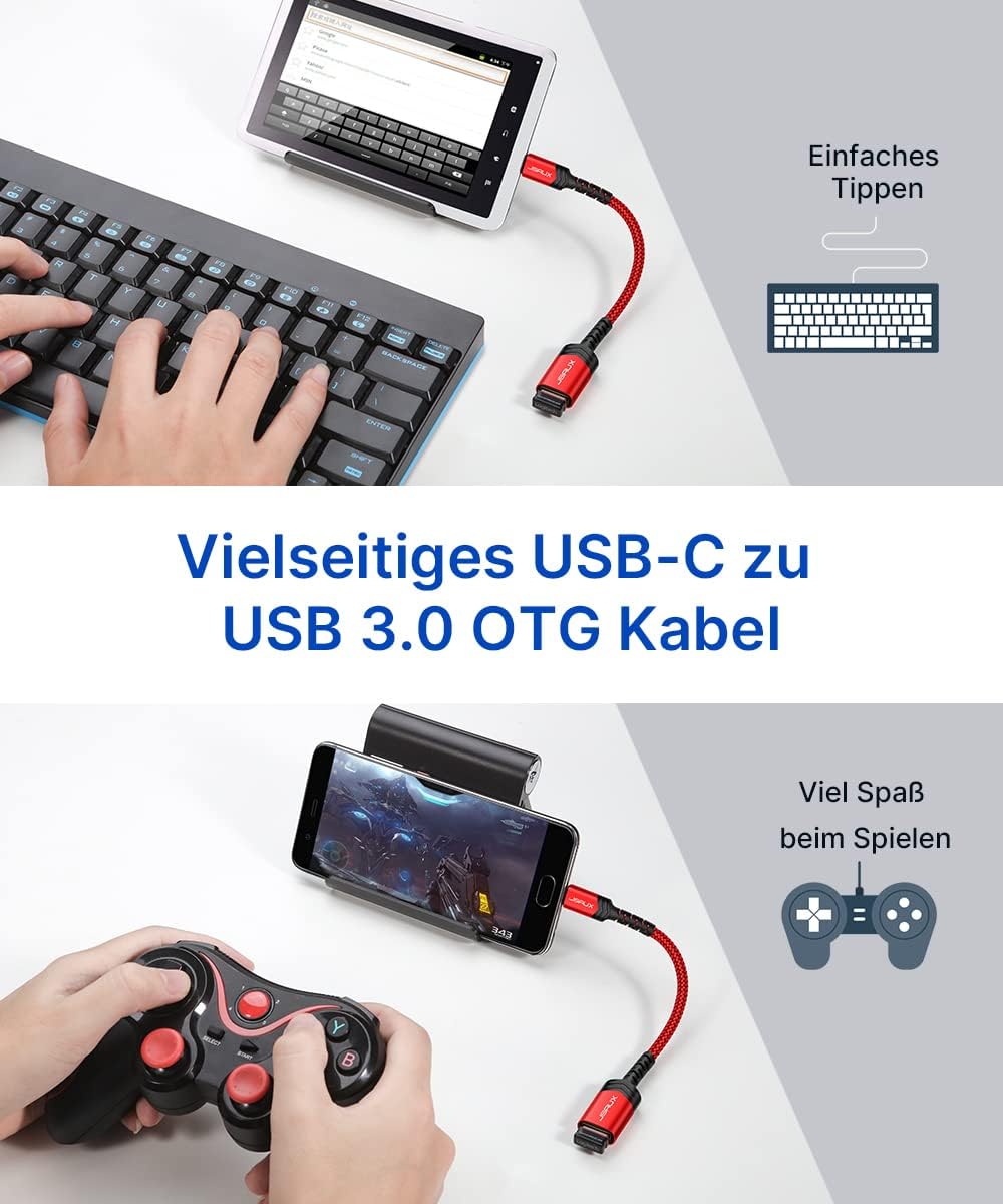 Detalle 2 de JSAUX Adaptateur USB C vers USB 3.0
