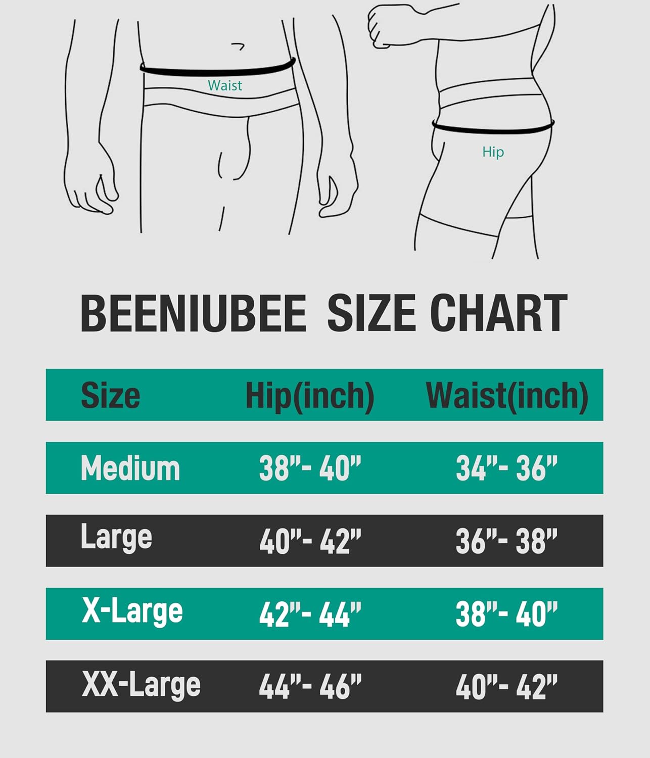 Detalle de BEENIUBEE 3 Pack Incontinence Pants for Men