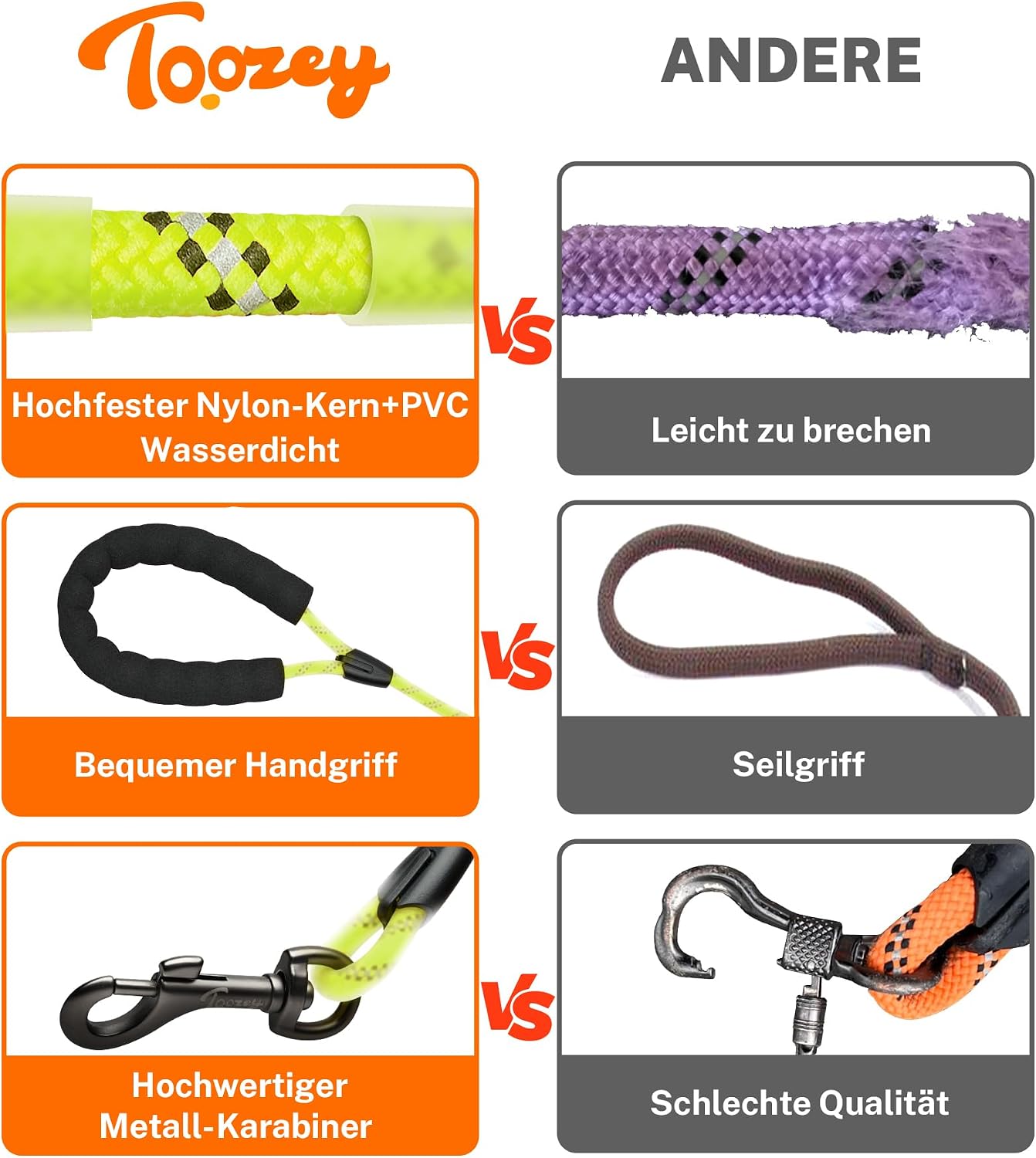 Thumbnail 6 de Toozey Schleppleine 10m für Hunde
