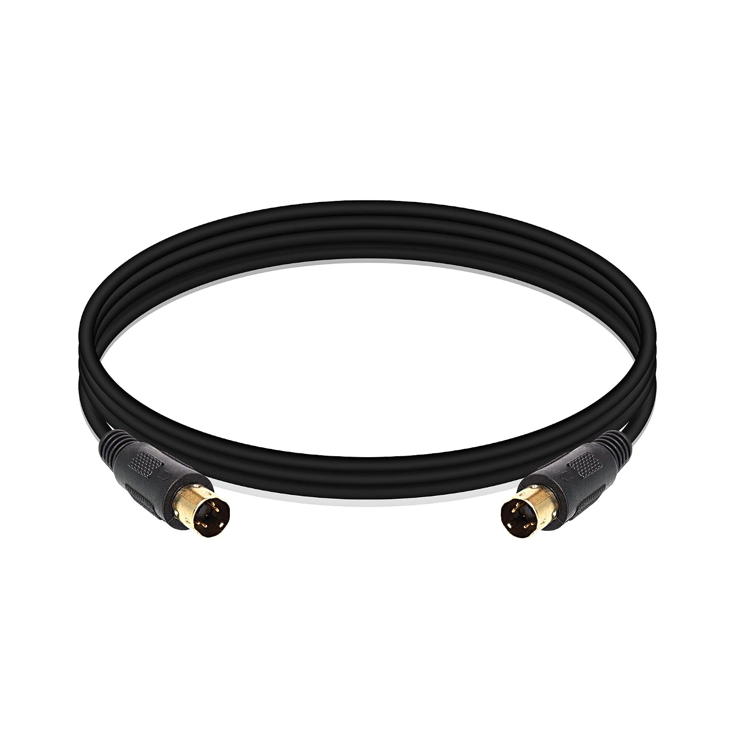 Detalle de XMSJSIY S-Video (SVHS) Male-to-Male 4 Pin Mini-Din Extension Cable, 1m