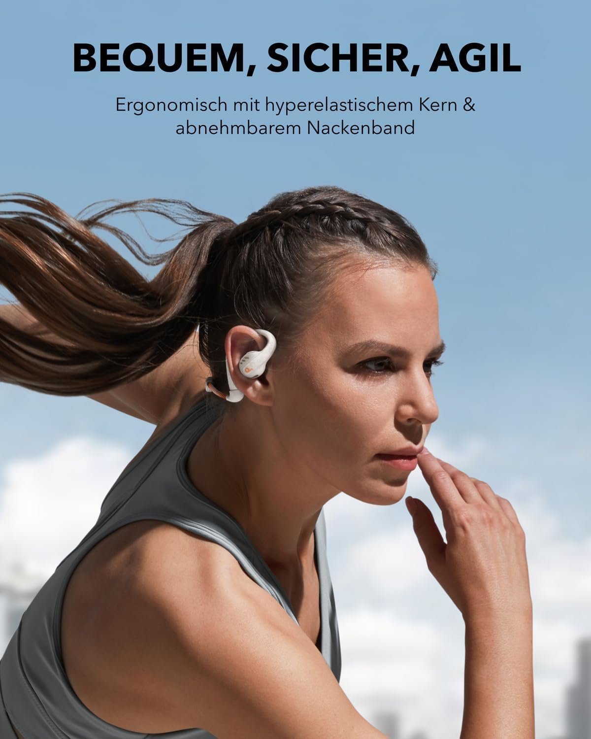 Detalle 1 de soundcore AeroFit Pro Open-Ear Kopfhörer