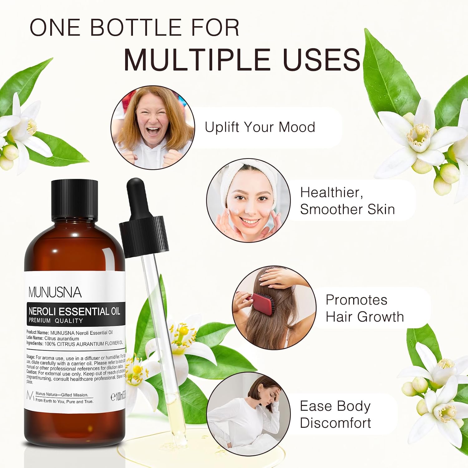Detalle 2 de MUNUSNA Neroli Essential Oil 100ml
