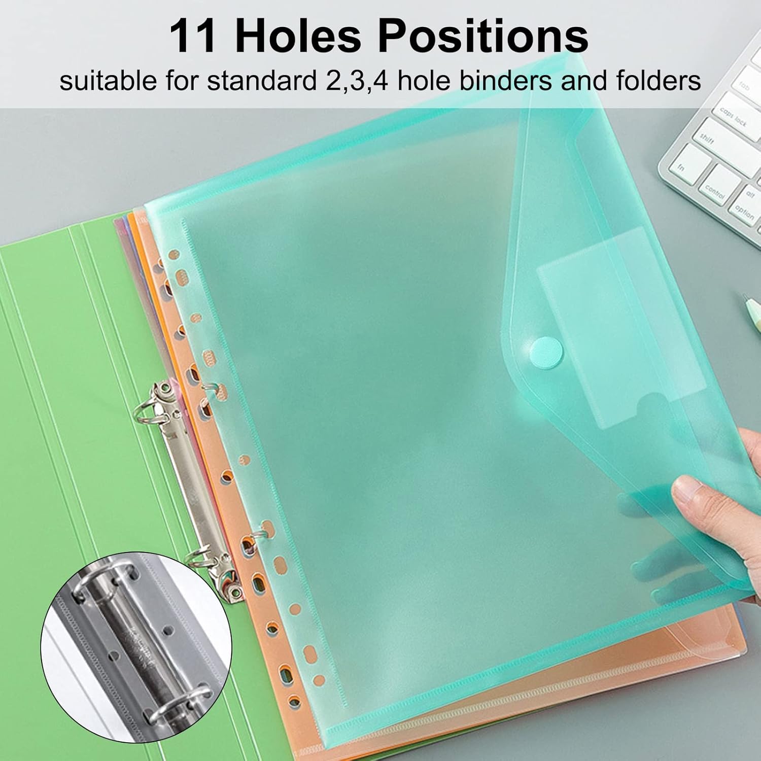 Thumbnail 2 de Dokumententasche A4 12er Pack mit Klettverschluss 📁