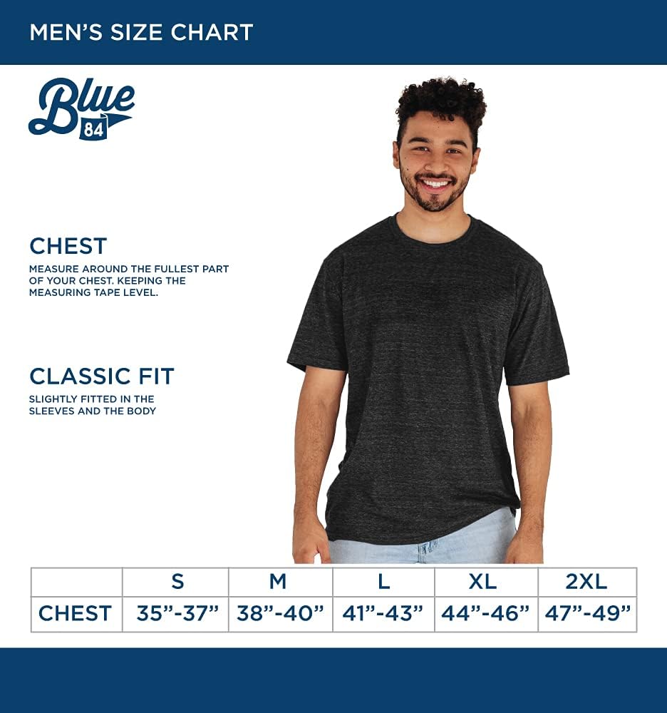 Detalle 2 de Blue 84 NCAA Men’s Tri-Blend T-Shirt in Vintage Icon Team Color (Penn State Nittany Lions)
