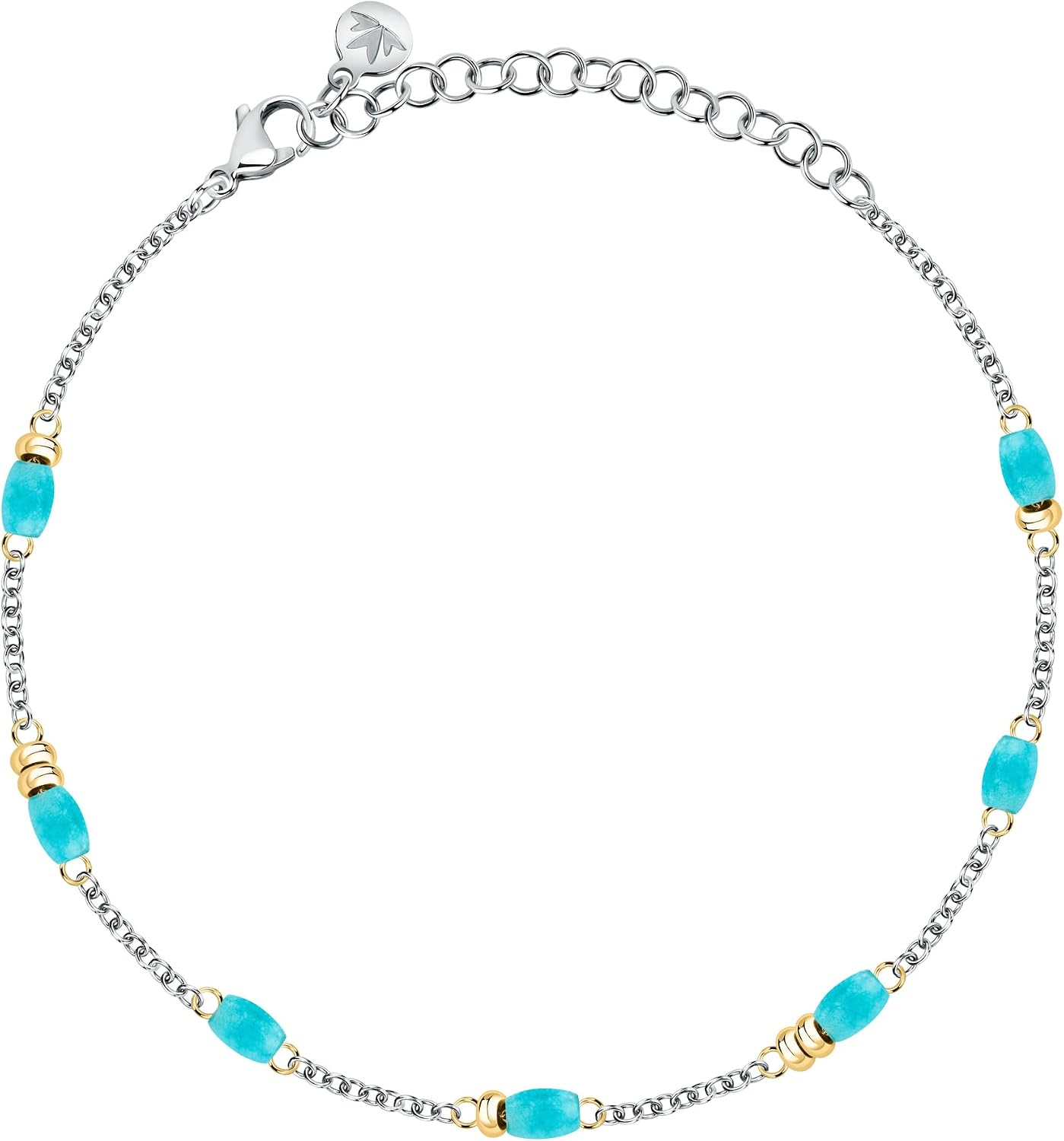 Detalle de Morellato Cavigliera Donna in Acciaio e Pietre Agata Colorata – Collezione COLORI SUMMER SAXQ19