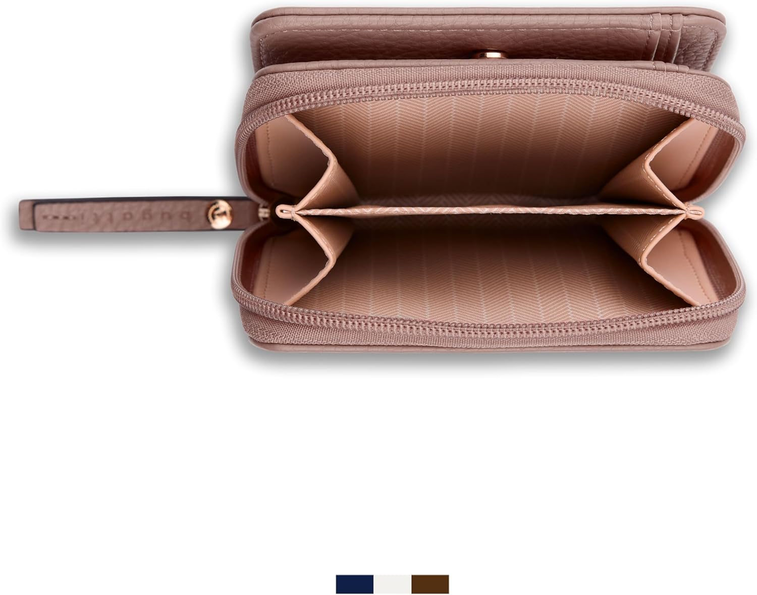 Thumbnail 5 de Bugatti Elina : portefeuille pour femme vieux rose avec porte-monnaie zippé