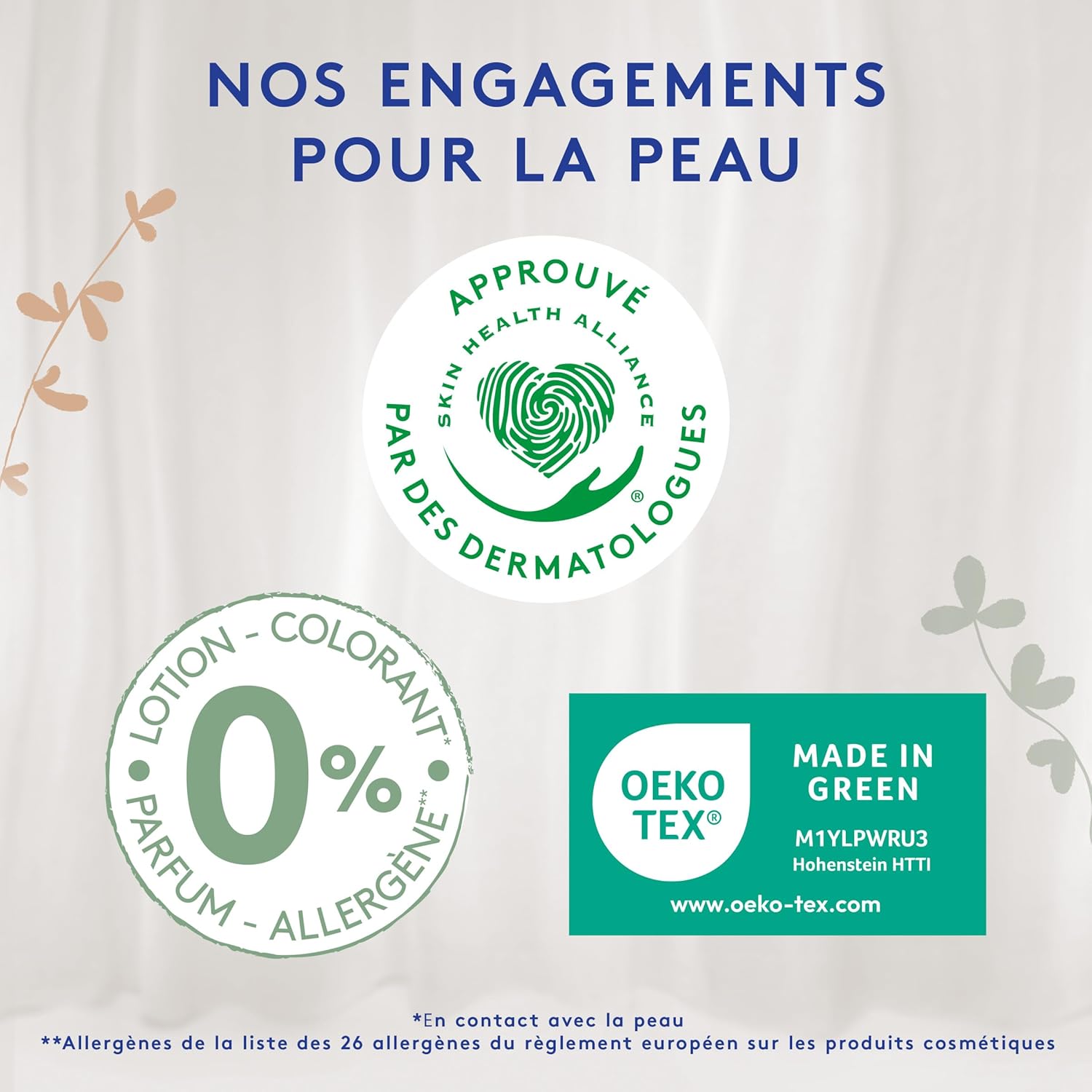 Detalle de Lotus Baby Douceur & Confort – Couches Taille 6 (16-26 kg) Pack 1 mois – 128 couches