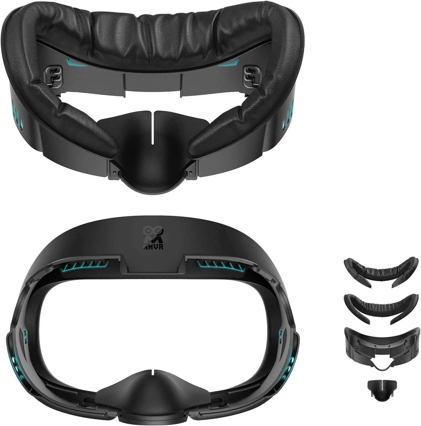 Detalle de AMVR Face Cover Pad für Quest 3 mit weichem PU Cushion