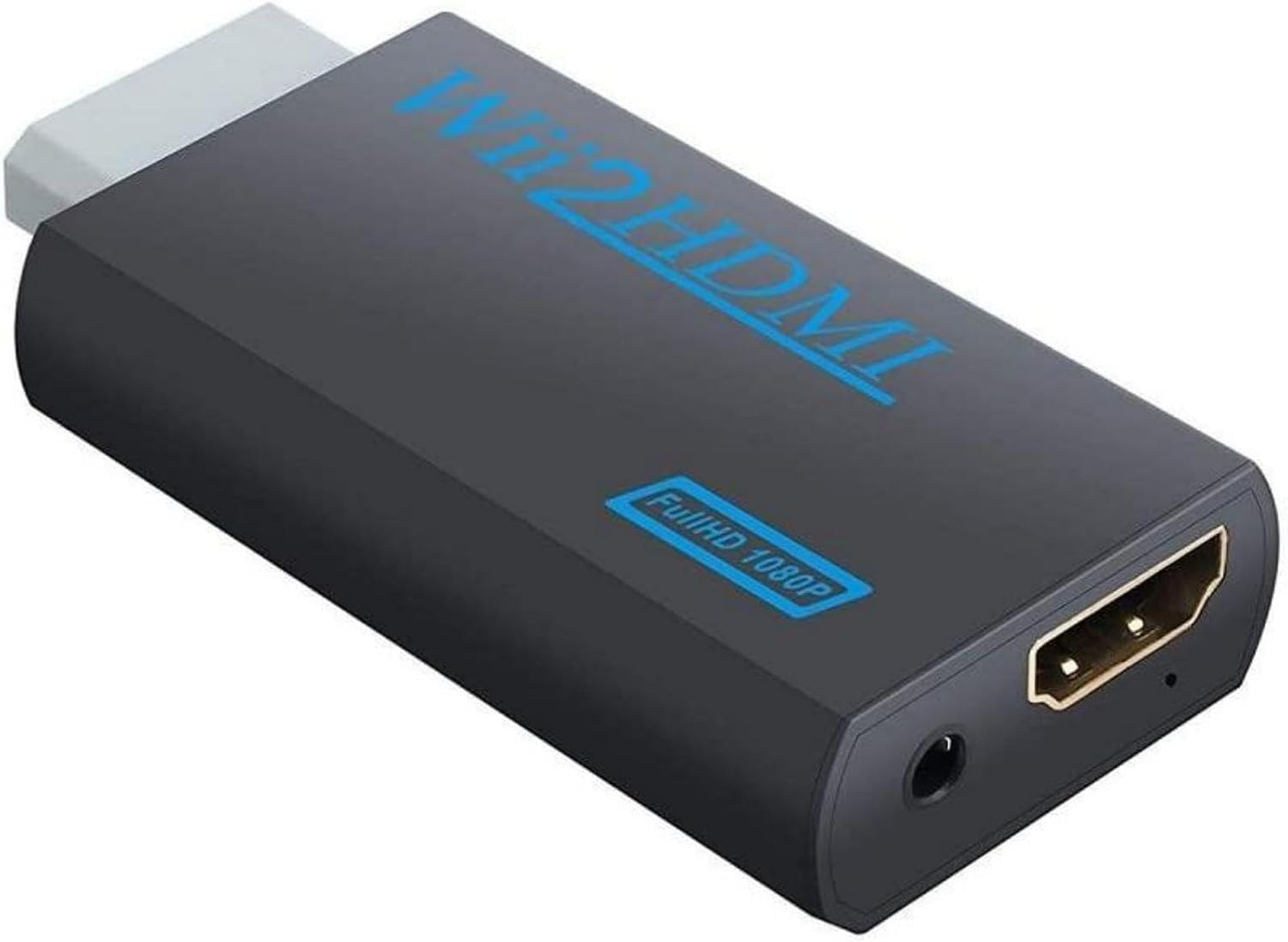 Detalle de Wii-zu-HDMI-Adapter mit 3,5-mm-Audioausgang – 720p/1080p Konverter ohne Netzteil (für die klassische Wii)