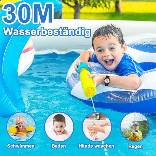 Detalle de TENOCK Lernuhr Einhorn Dinosaurier mit Nachtlicht – wasserdicht bis 30 m, für Kinder 4–12 Jahre