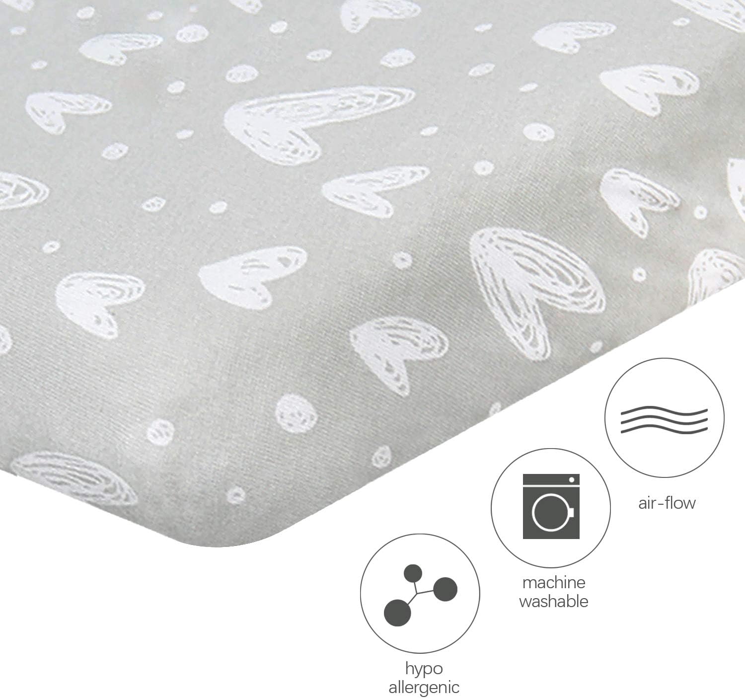 Thumbnail 2 de Red Kite Travel Cot Sheets 95x65cm, 2 Pack