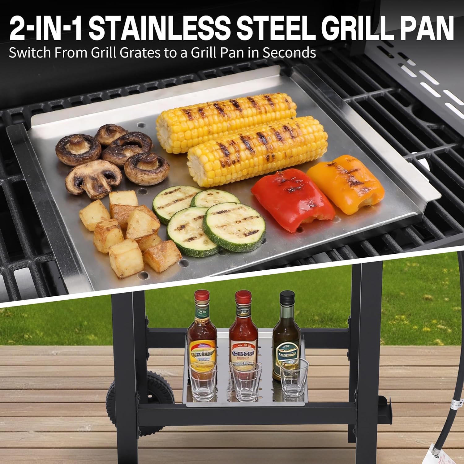 Detalle de LMNOCHM Propane Gas Grill, 4-Burner