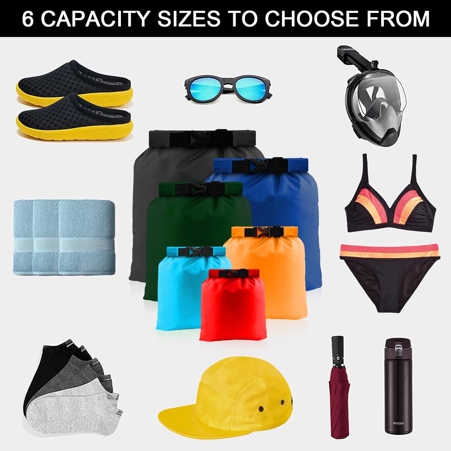 Thumbnail 5 de CNMTCCO Dry Bag Set 6-piece 1.5โ8L for kayaking ๐