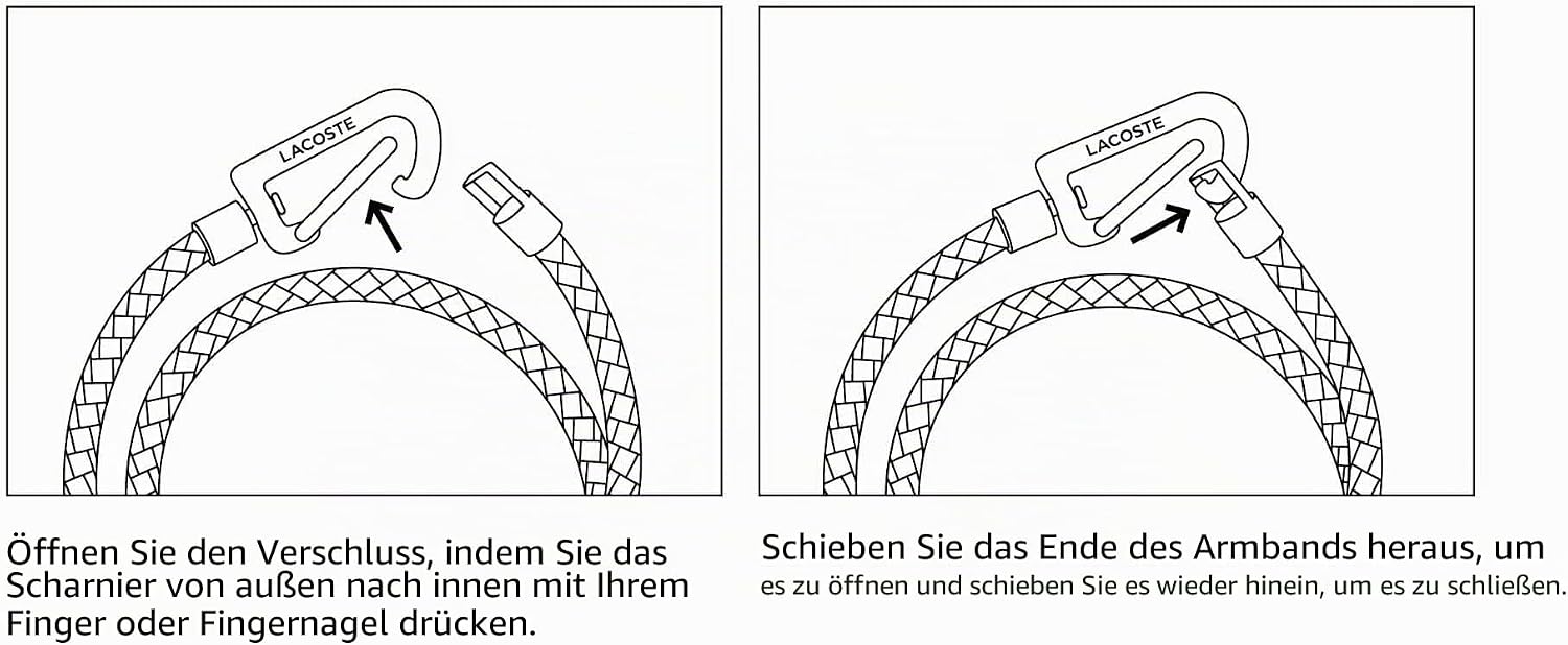 Thumbnail 3 de Lacoste Lederarmband Herren STARBOARD Kollektion – doppelt gewickelt, blau/grün/braun