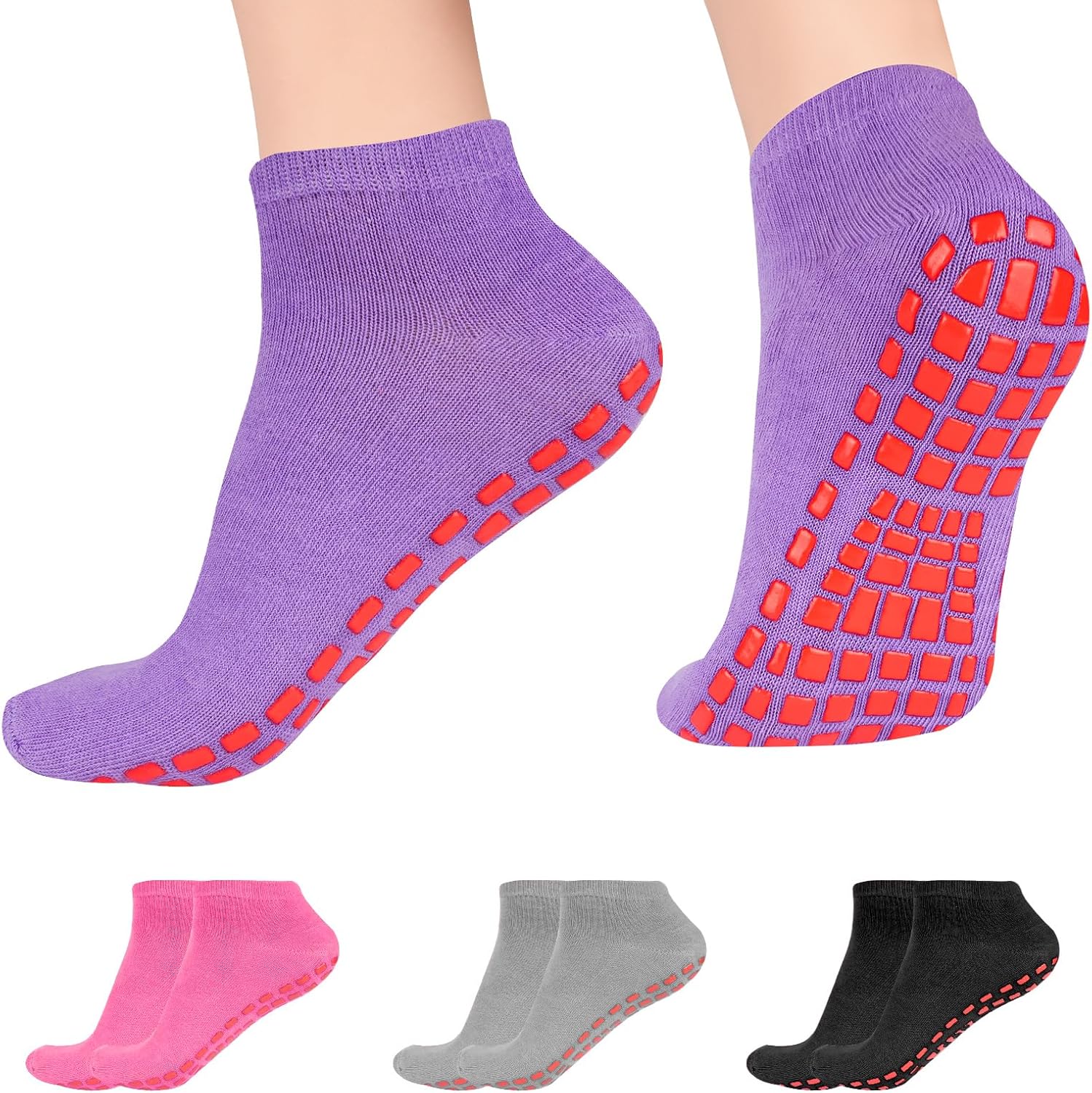 Thumbnail 1 de flintronic Calcetines de yoga 4 pares antideslizantes