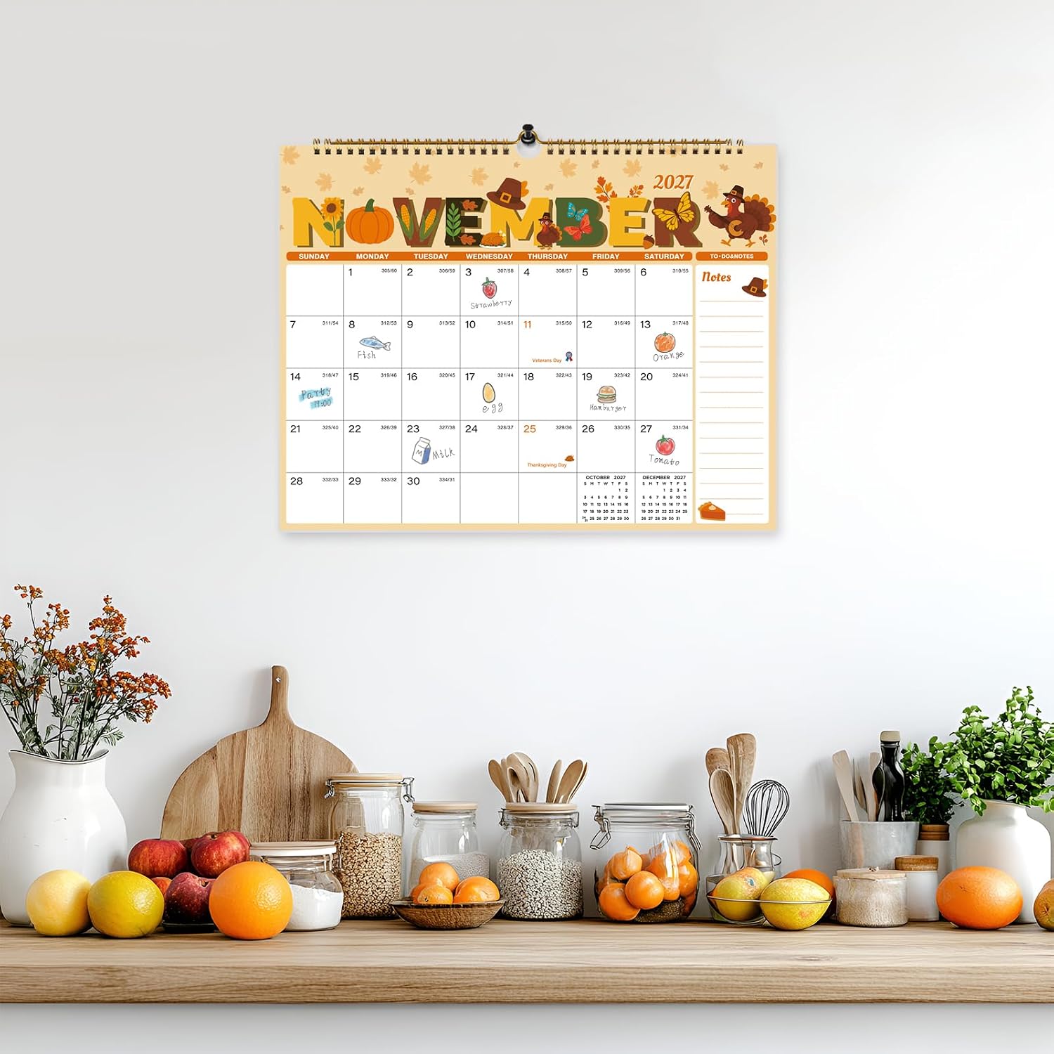 Detalle de Spomepo 2026-2027 Wall Calendar, 18-Month Monthly Planner, 14.8 x 11.5 Inches