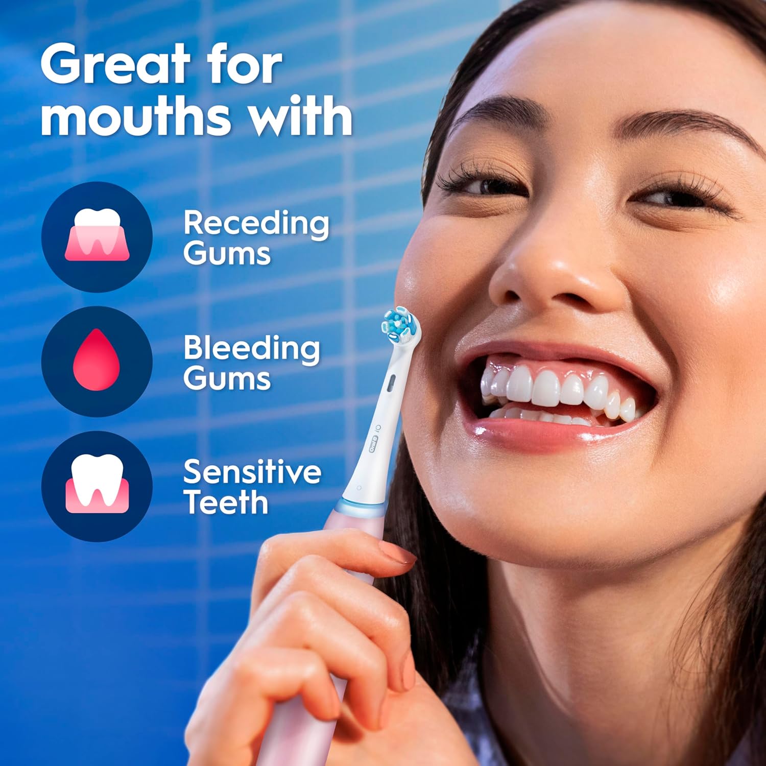 Thumbnail 5 de Oral-B iO3 Ultimate Clean Electric Toothbrush – Blush Pink