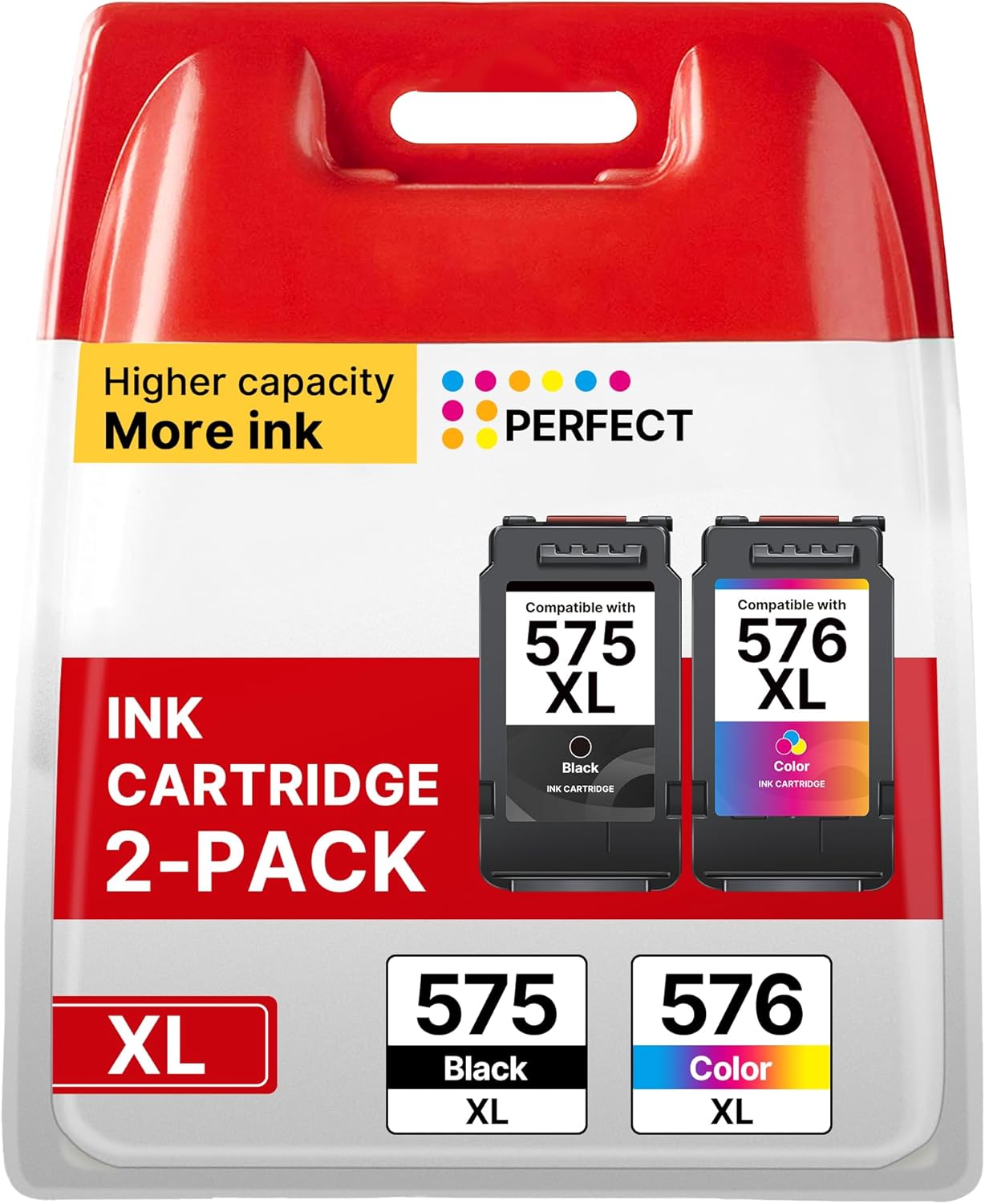 Washope PG575 XL & CL576 XL Multipack (CL576XL + PG575XL) kompatible Druckerpatronen für Canon Pixma TS/TR