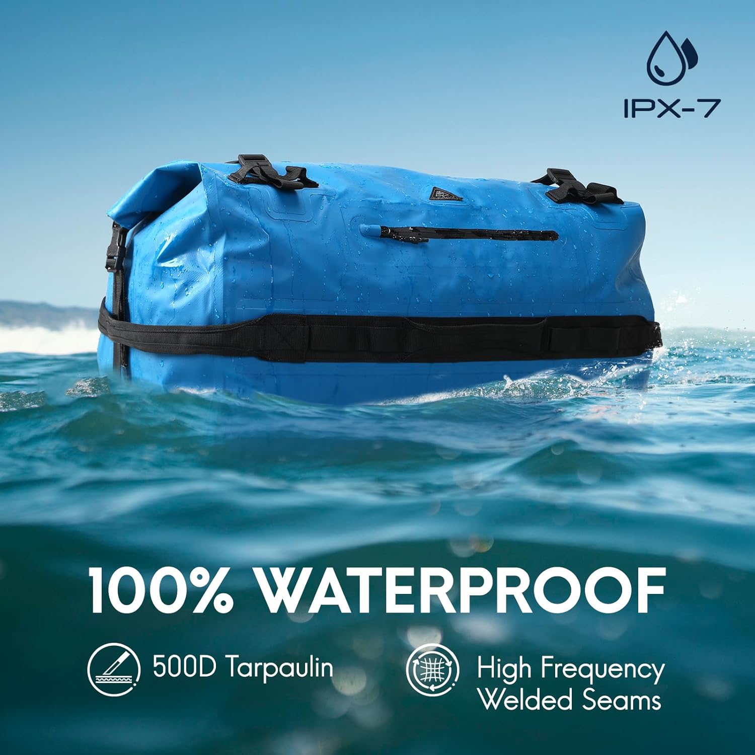 Thumbnail 1 de Haimont 60L Waterproof Dry Bag Roll-Top Duffle Backpack