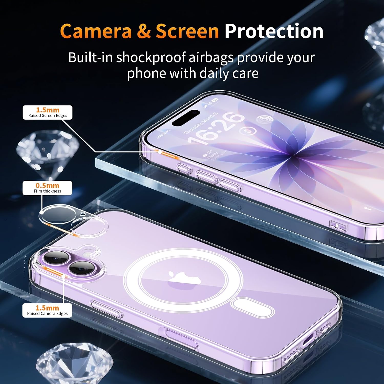 Thumbnail 4 de YNMEacc 5 in 1 Magnetic iPhone 17 Case 6.3-inch