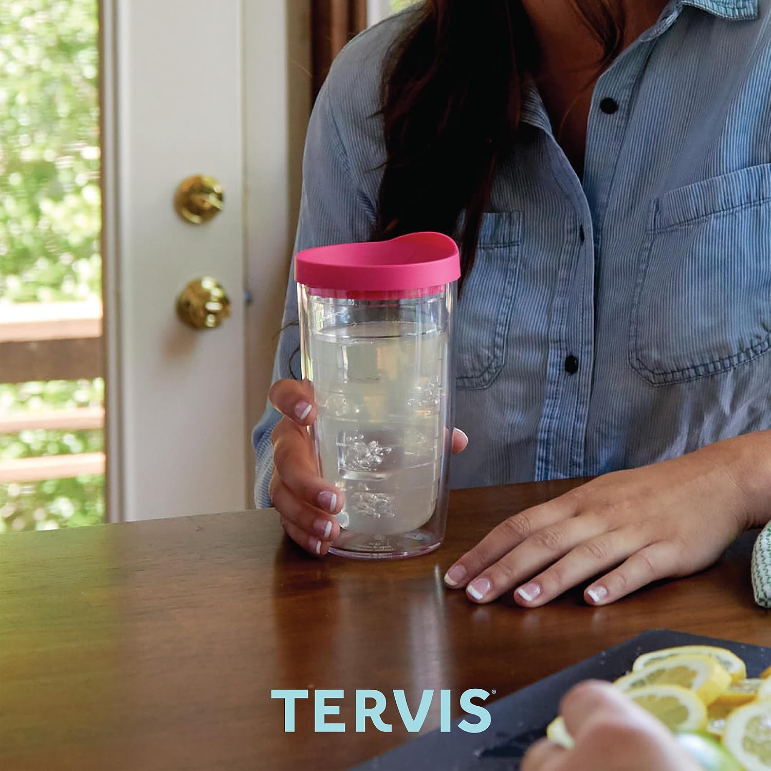Thumbnail 6 de Tervis Made in USA Double Walled Inkreel Insulated Tumbler (16oz) — Windswept Crystal Nature