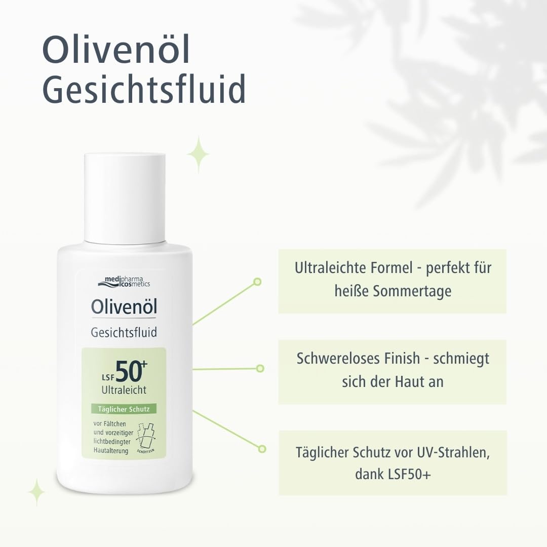Thumbnail 2 de medipharma cosmetics Olivenöl Gesichtsfluid LSF50+