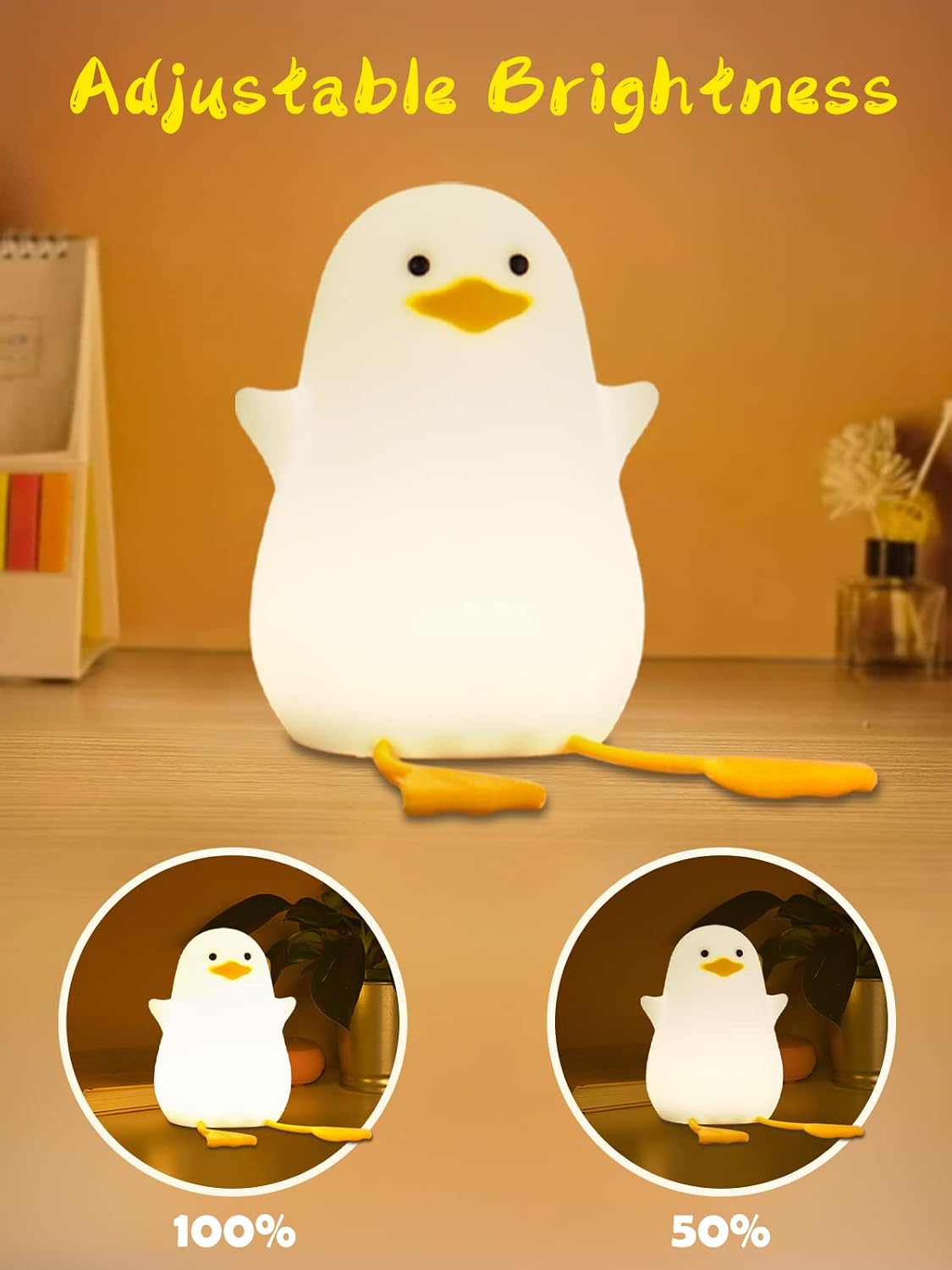 Detalle 2 de Duck night light for kids, USB LED