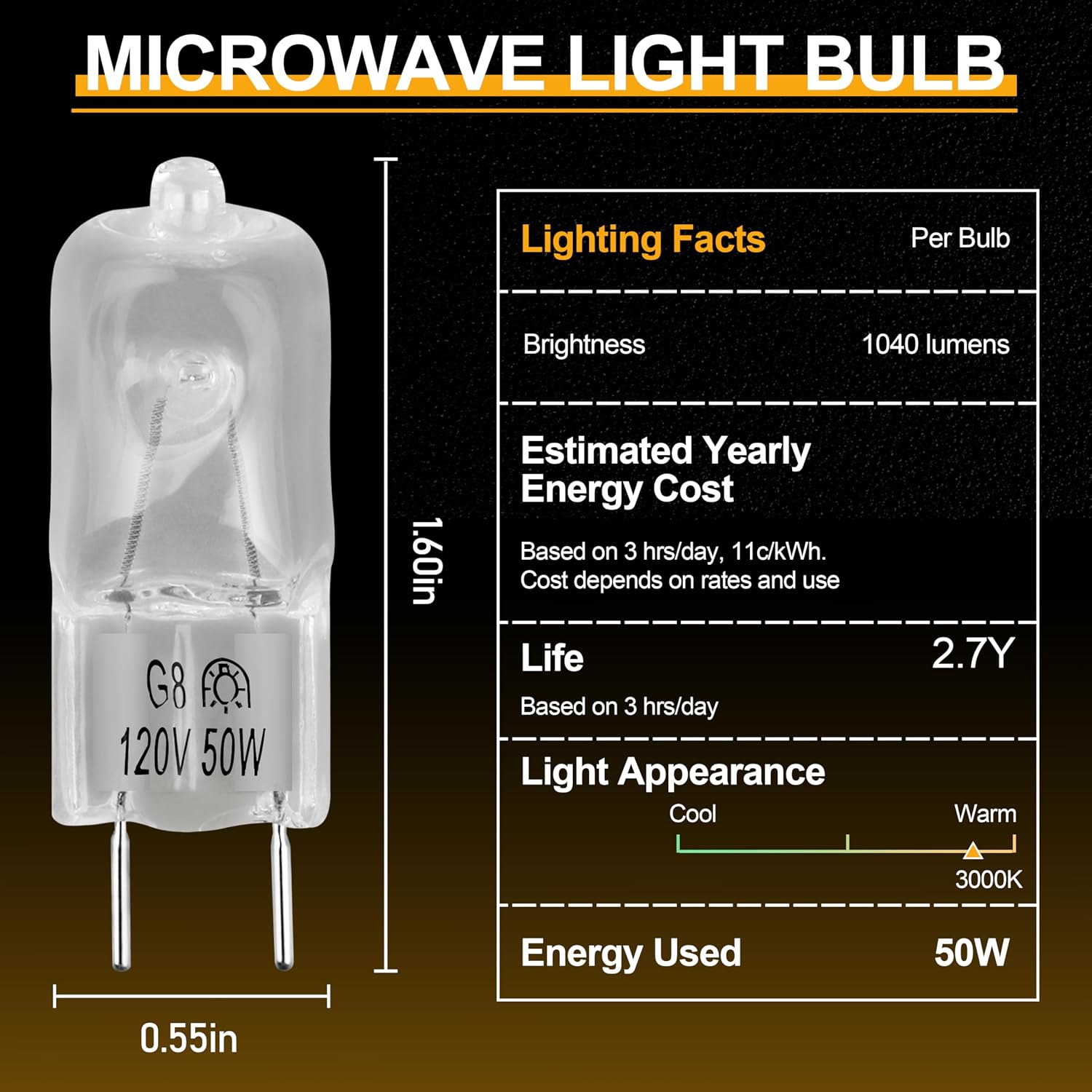 Detalle de Microwave Halogen Bulb 6912A40002J