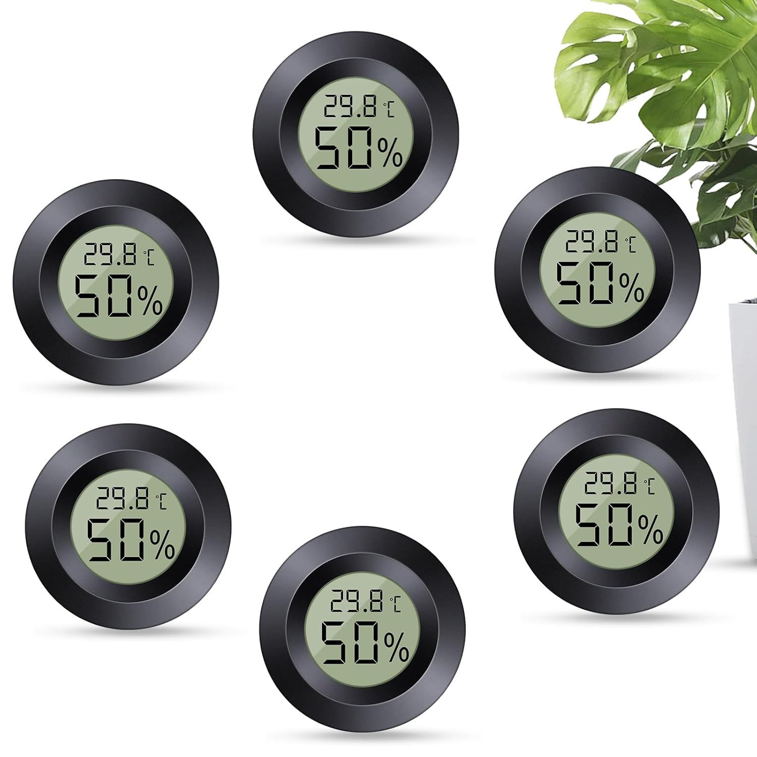 Dictien Mini Hygrometer Digital 6er-Set 🎛