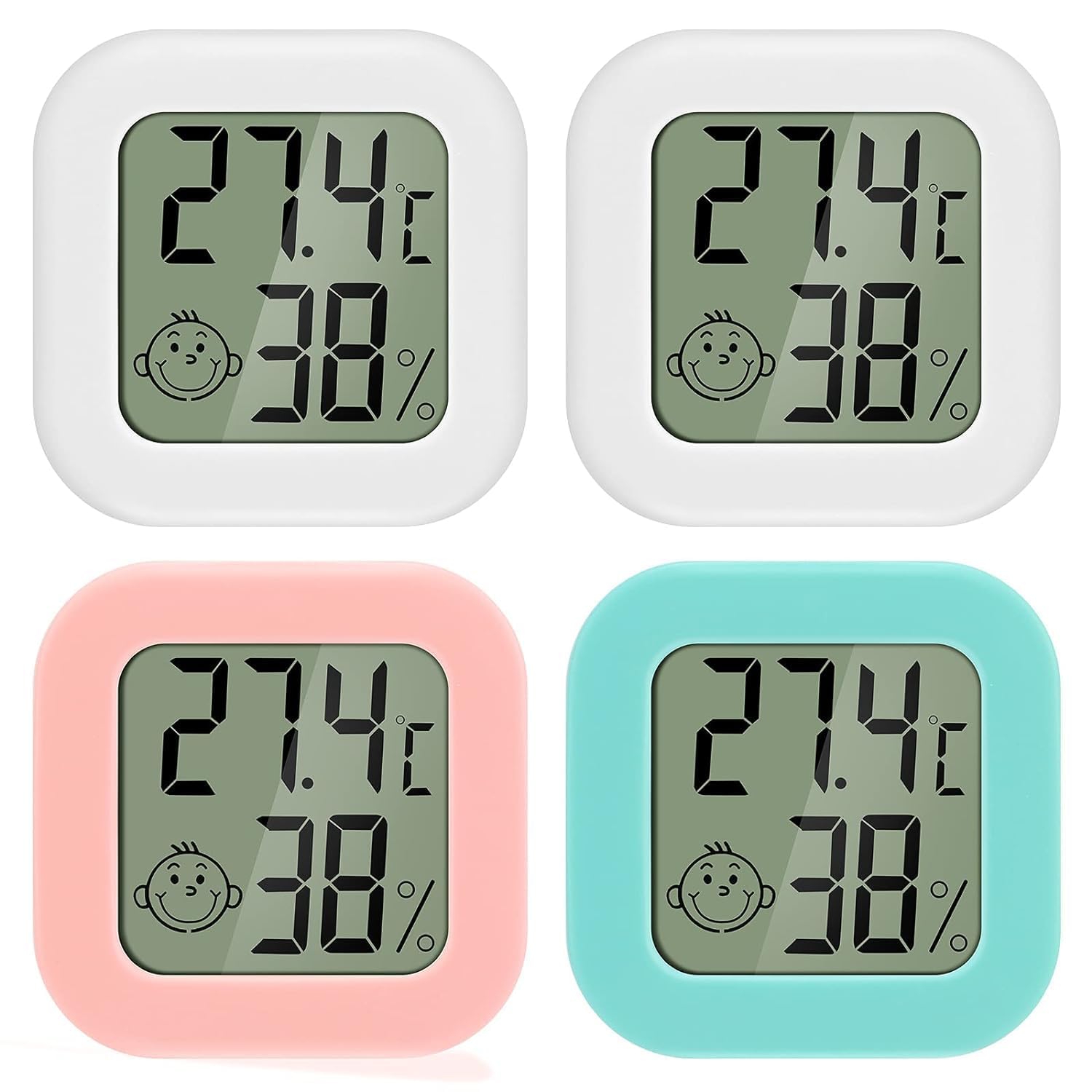 Thumbnail 6 de PAIRIER 4 Stück Luftfeuchtigkeitsmesser Thermometer