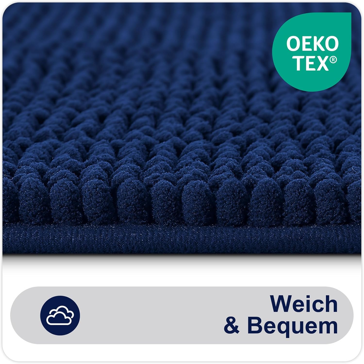 Thumbnail 1 de Homaxy Chenille Badematte mit 50x80 cm