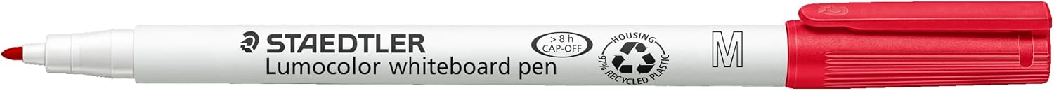 Detalle de STAEDTLER 301-9 Lumocolor Whiteboardstift M-Spitze, 10er-Set, schwarz