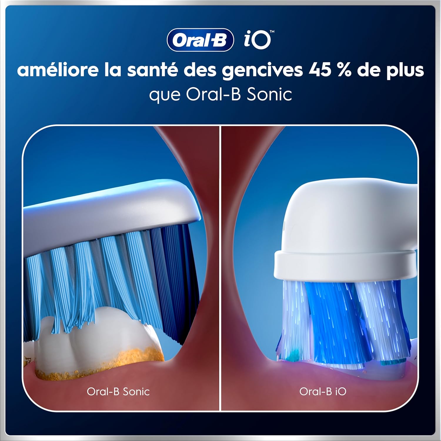 Thumbnail 5 de Oral-B iO 6 Blanche – brosse à dents électrique avec 5 modes, capteur de pression et écran interactif