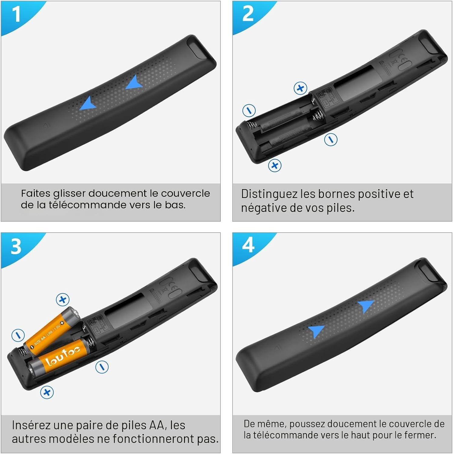 Thumbnail 6 de Télécommande universelle de remplacement pour Samsung Smart TV (QLED, UHD, SUHD) – compatible séries et références indiquées