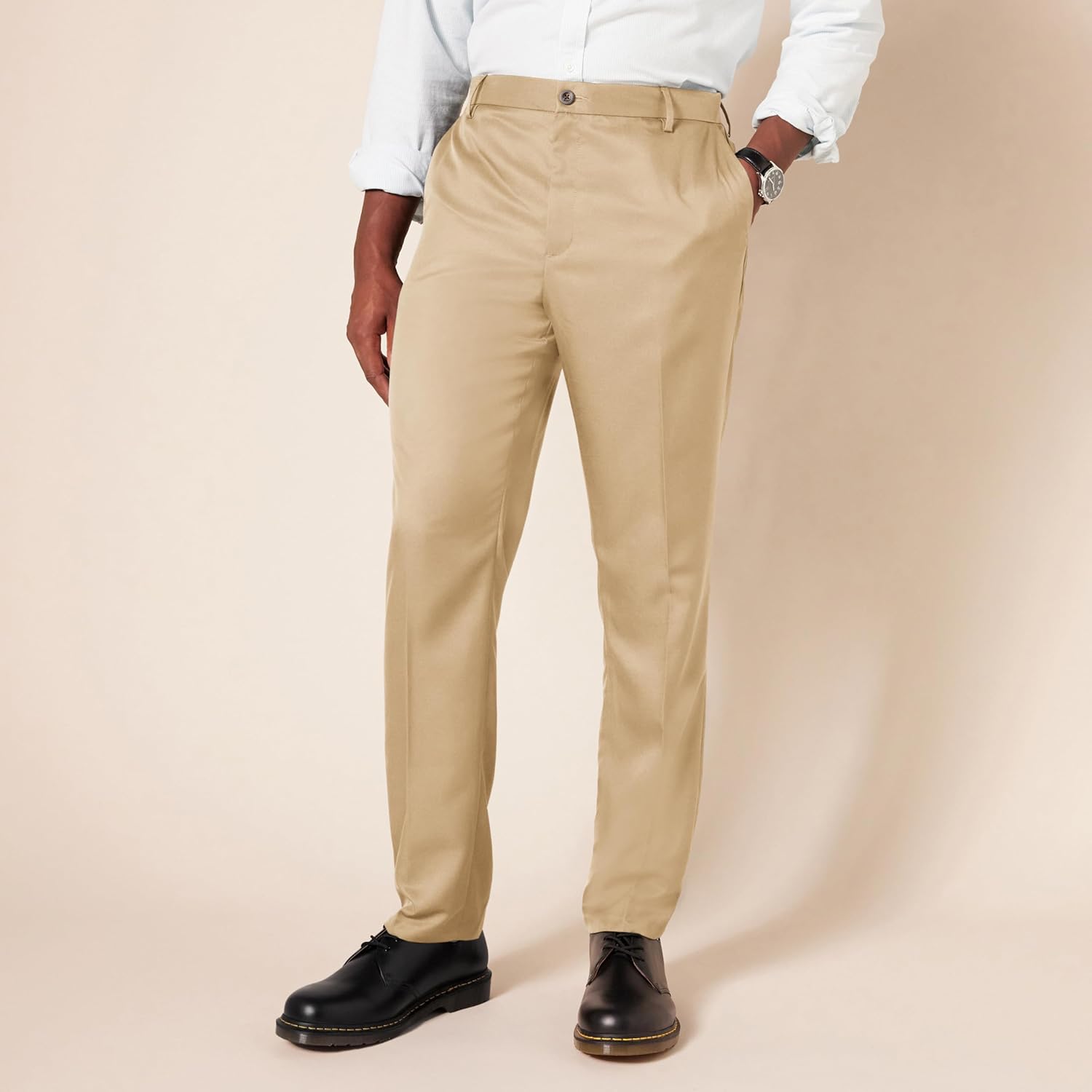 Thumbnail 4 de Amazon Essentials Men's Slim Fit Flat-Front Dress Trousers