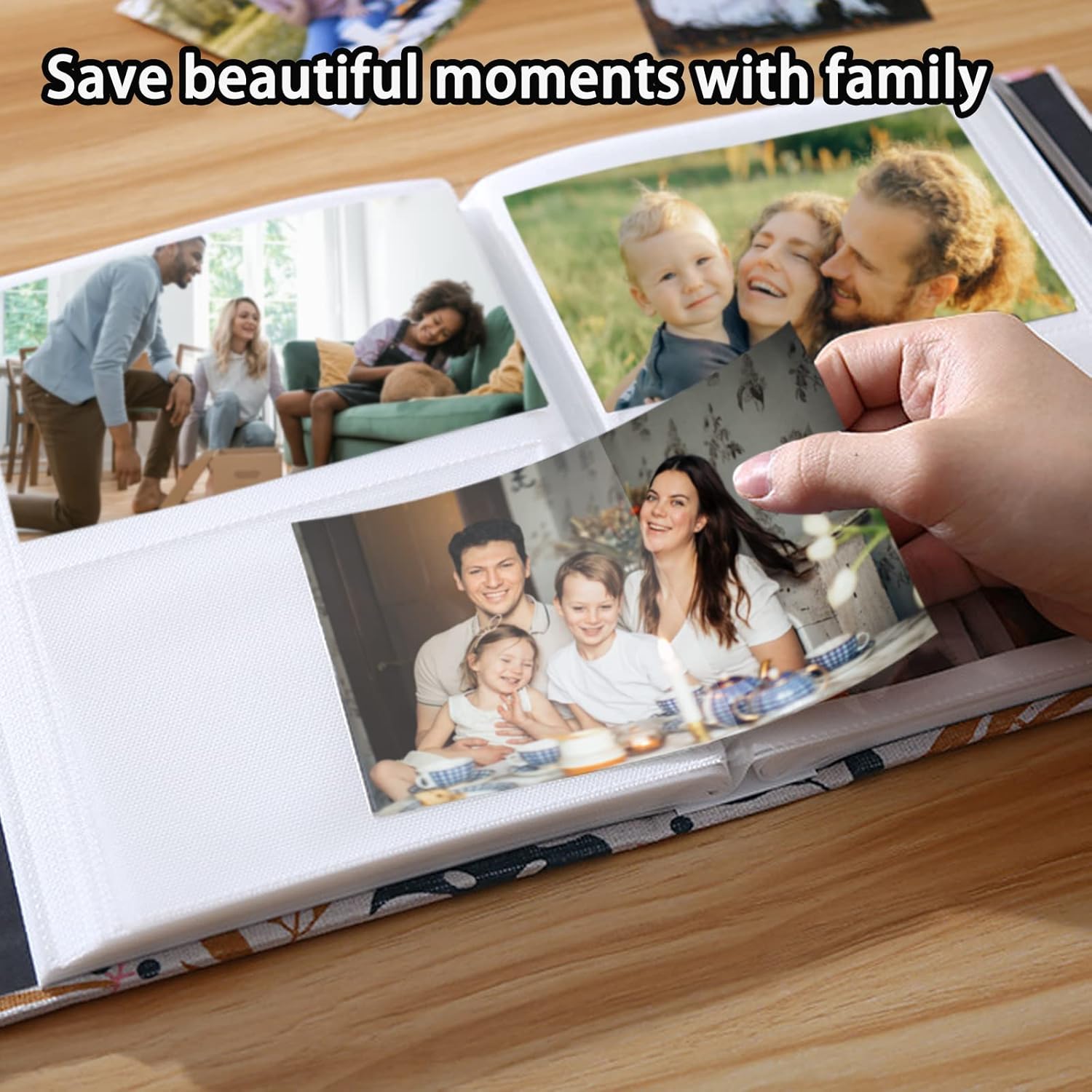 Thumbnail 5 de 4x6 linen photo album 200 photos