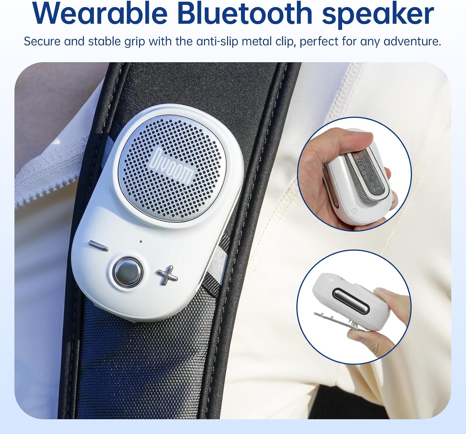 Detalle 2 de Divoom Clip-On Bluetooth Speaker, Itour-S