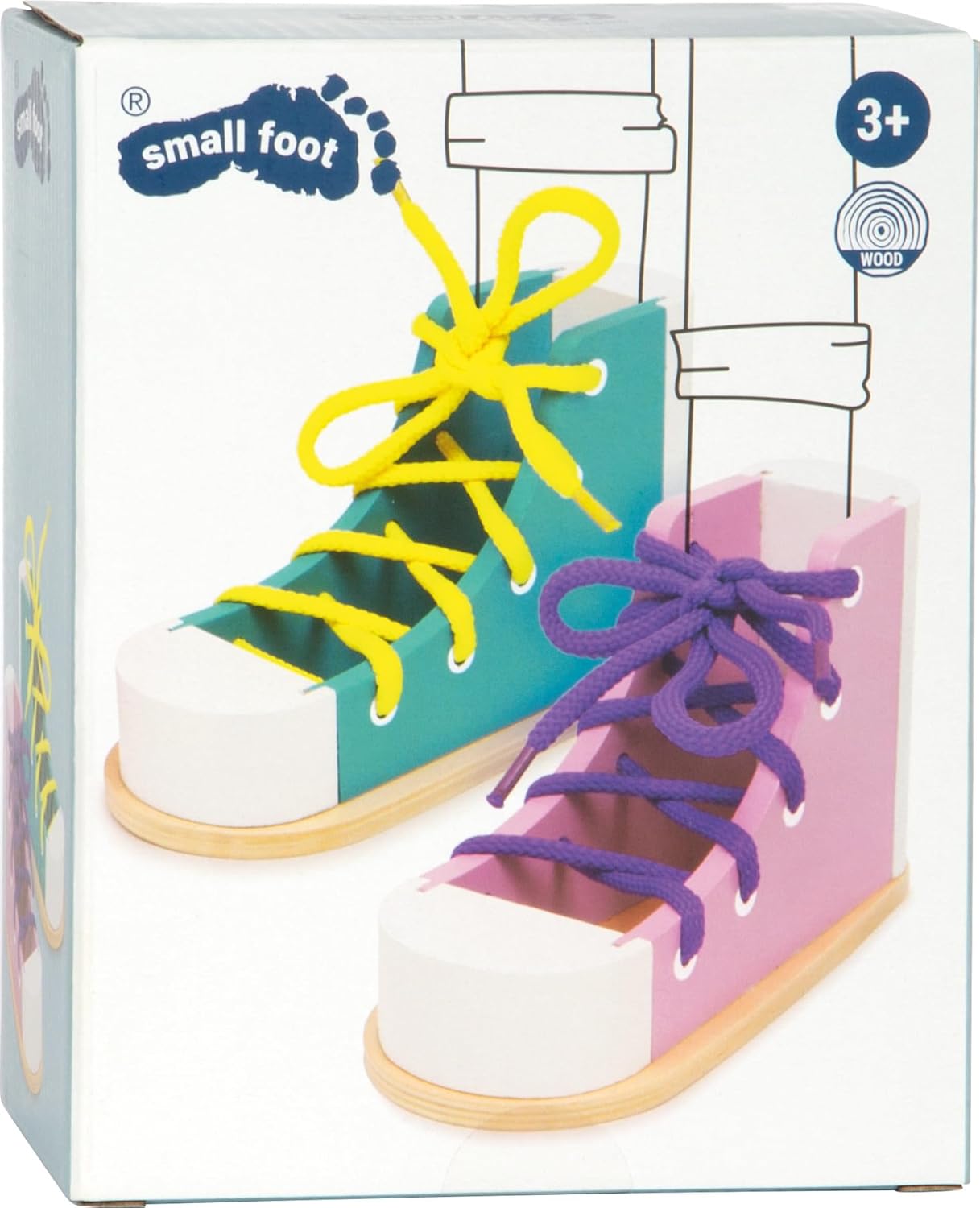 Detalle de Small Foot 6475 — Chaussures à enfiler colorées, set de 2 (à partir de 3 ans)