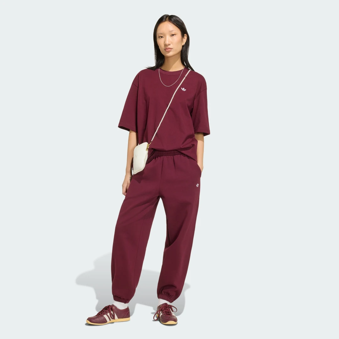 Thumbnail 2 de Pantalón de chándal Essentials Loose de felpa de Adidas (color Burgundy)