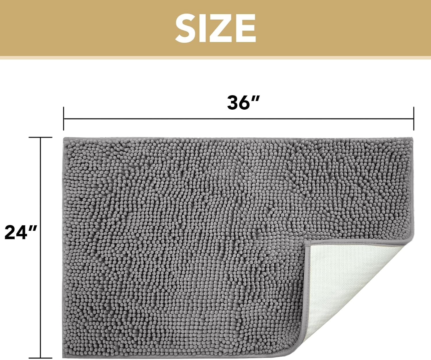 Detalle 2 de H.VERSAILTEX Chenille Dog Door Mat 24" x 36