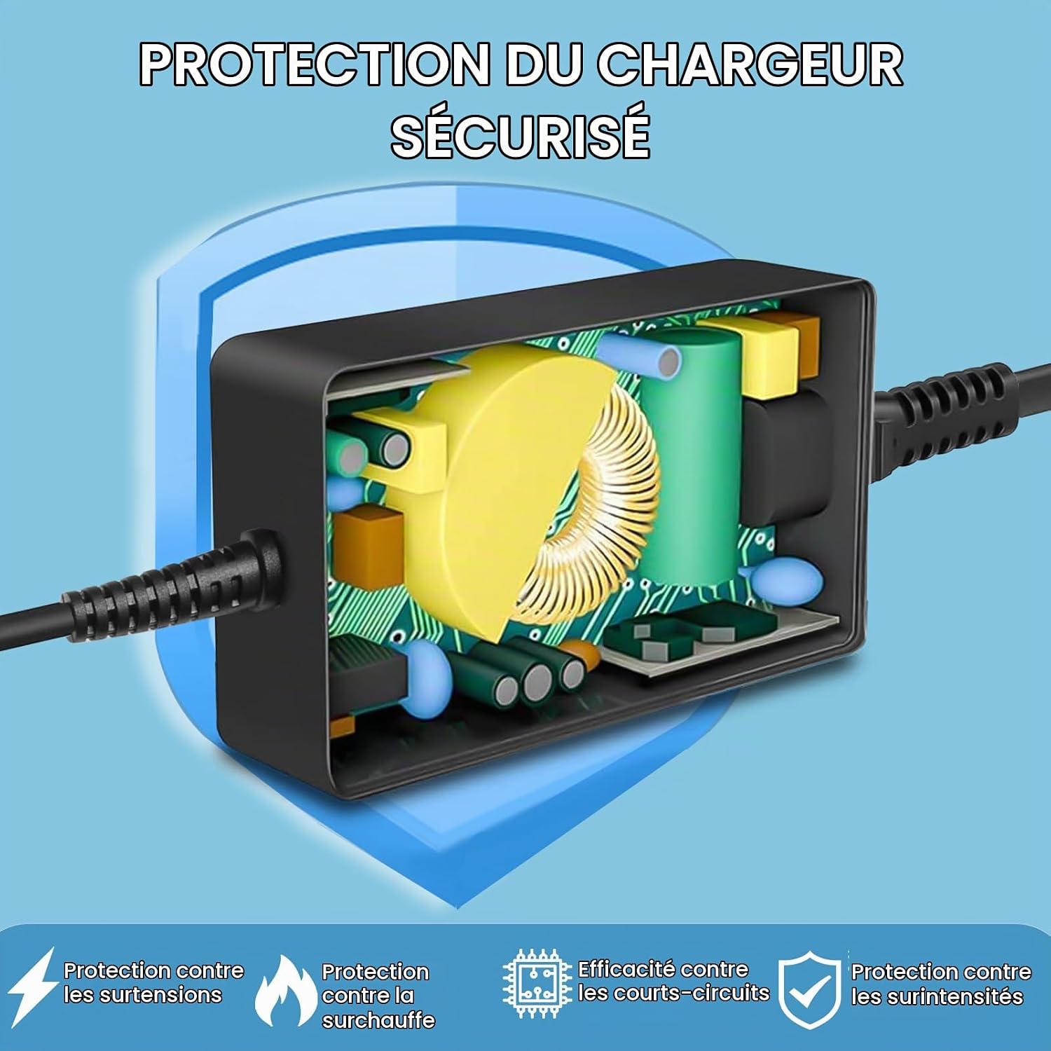 Thumbnail 3 de Jeestam-L04 65W-laptoplader voor Lenovo, 20 V en 3,25 A