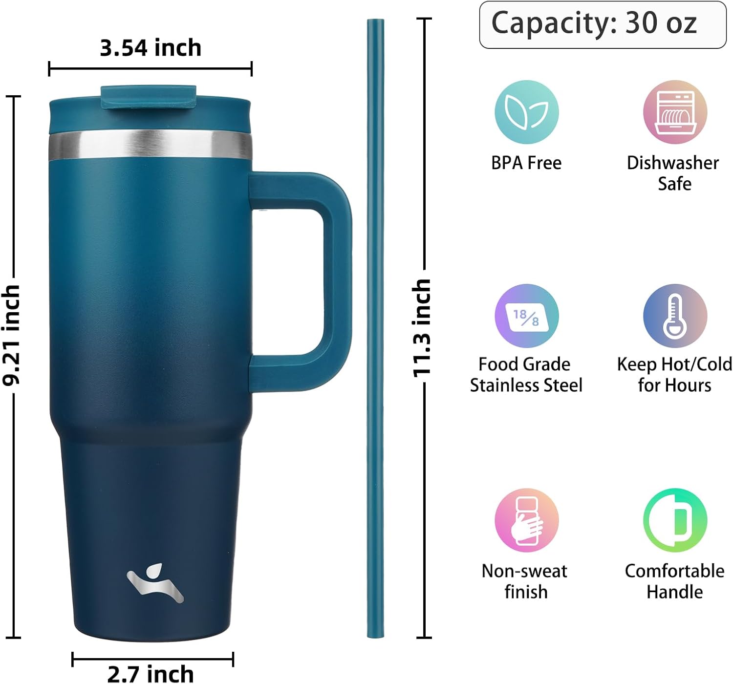Detalle 2 de Konokyo Insulated Tumbler 30 oz