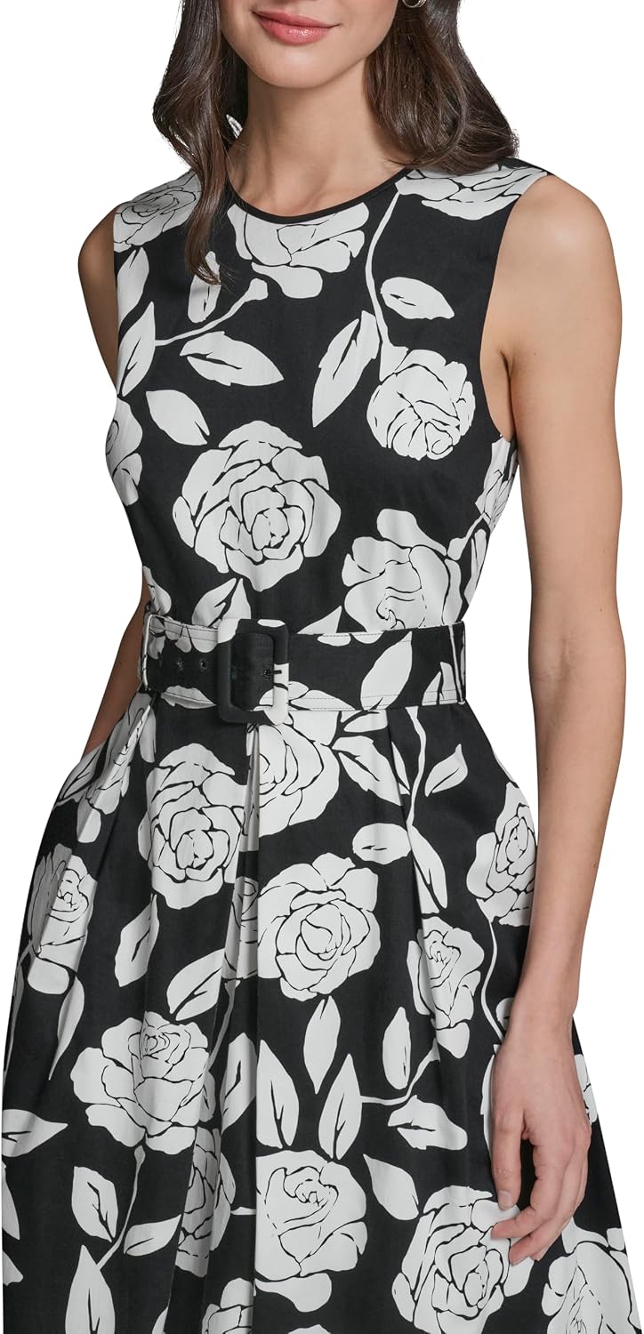 Detalle de Karl Lagerfeld belted shirt dress