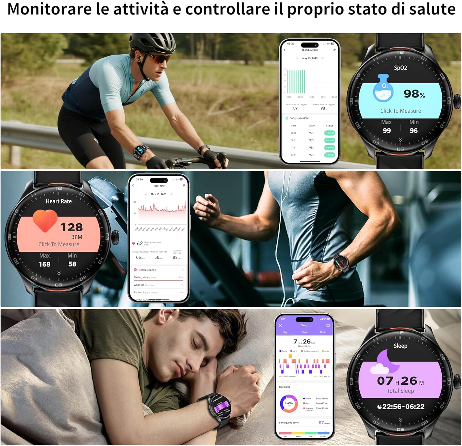Detalle 2 de OUKITEL Reloj Inteligente 1.39" HD para hombre
