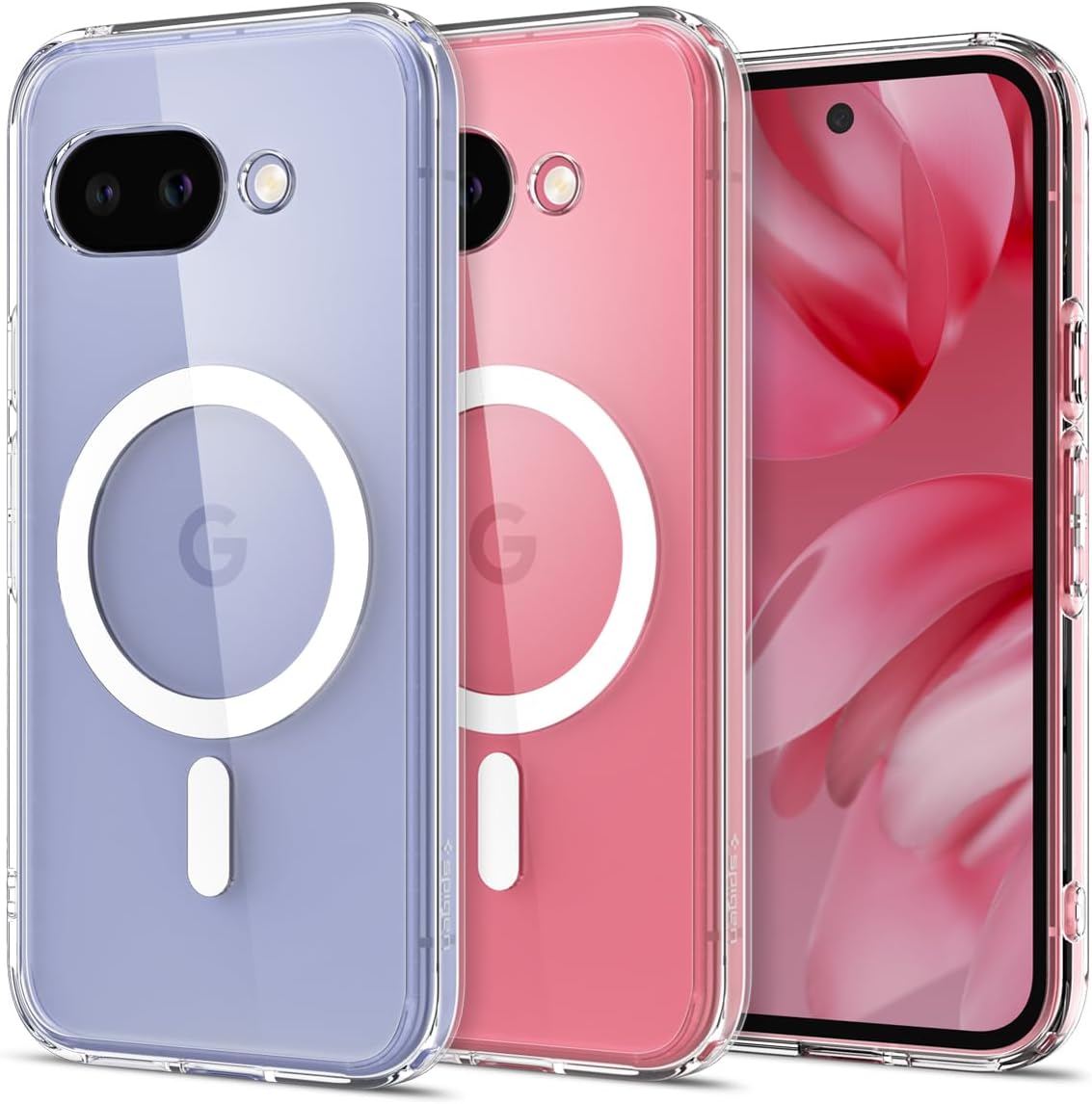 Detalle de Spigen Ultra Hybrid MagFit pour Google Pixel 9a — Coque blanche