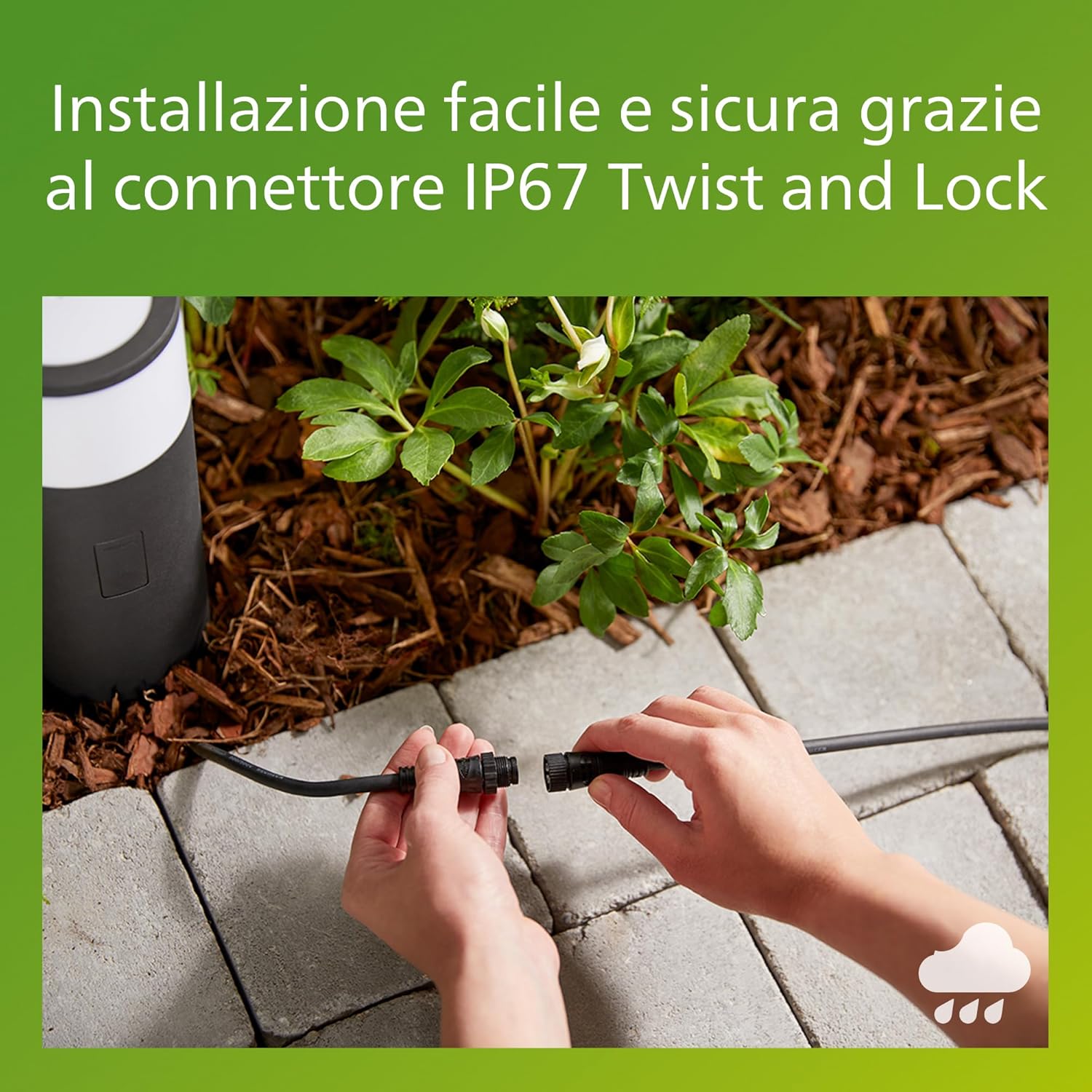 Thumbnail 4 de Philips GardenLink Purex set di paletti per esterni 3x1.5W 24V IP67 nero