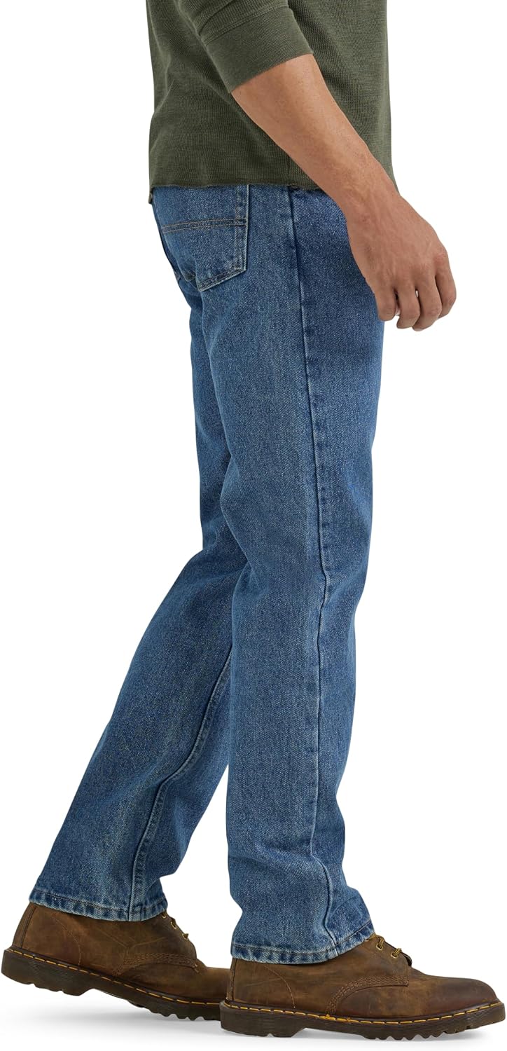 Detalle de Wrangler Authentics Mens Classic Regular-Fit Jean: jeans classici, comfort quotidiano